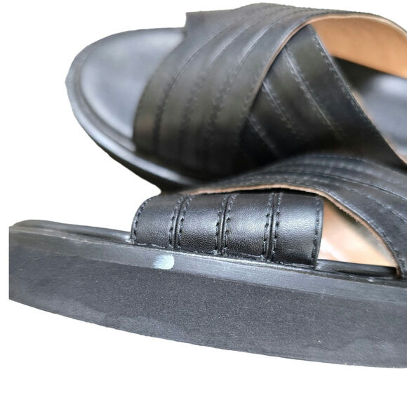 Madewell Alina Platform Leather Slides Sandals size 9 - Picture 4 of 9
